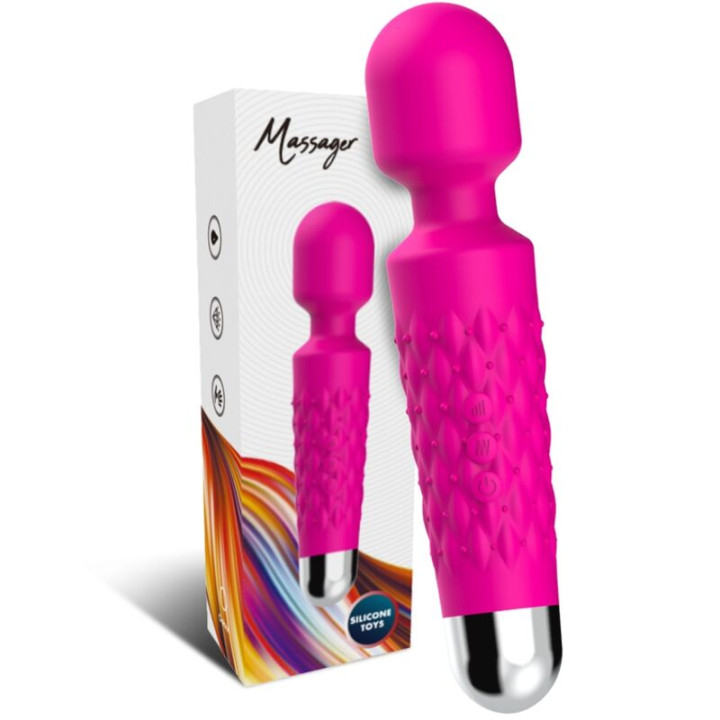 Armony - Masseur & Vibrateur Postman Tête Super Flexible Fuchsia