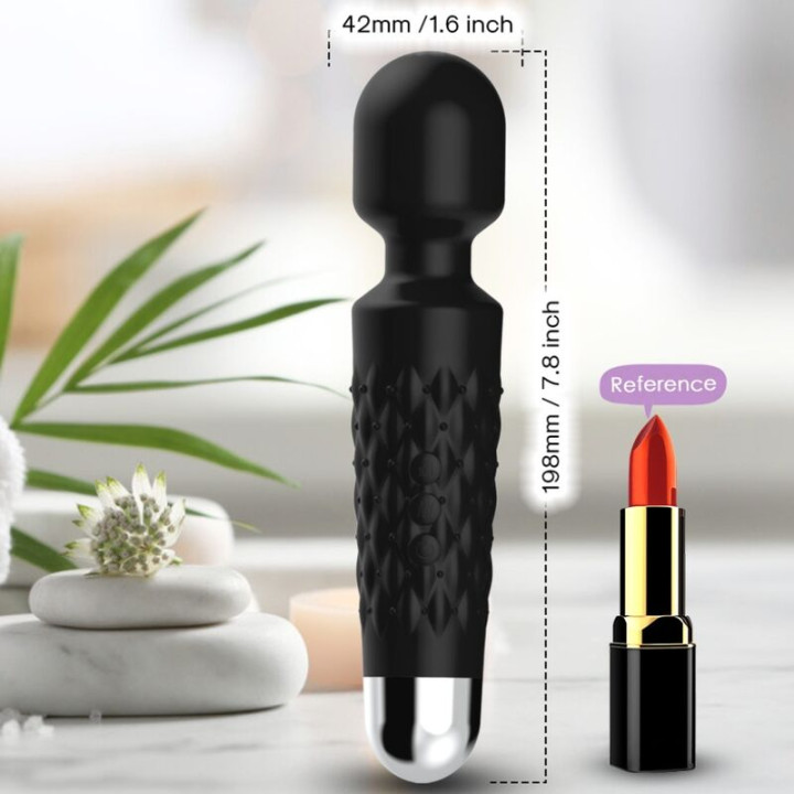 Armony - Masseur et Vibrateur Postman Tête Super Flexible Noir