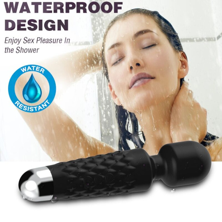 Armony - Masseur et Vibrateur Postman Tête Super Flexible Noir