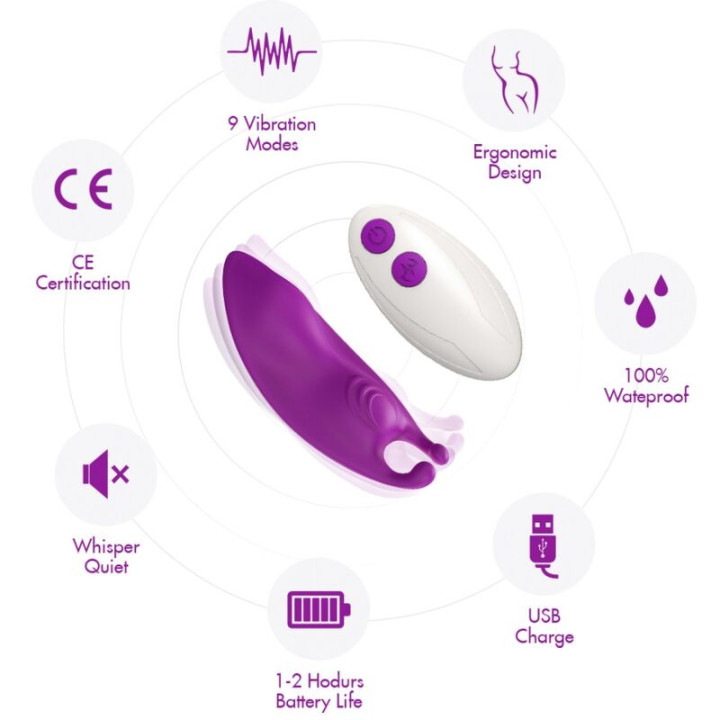 Armony - Honeybee Panties Vibrador Punto g Control Remoto Fucsia