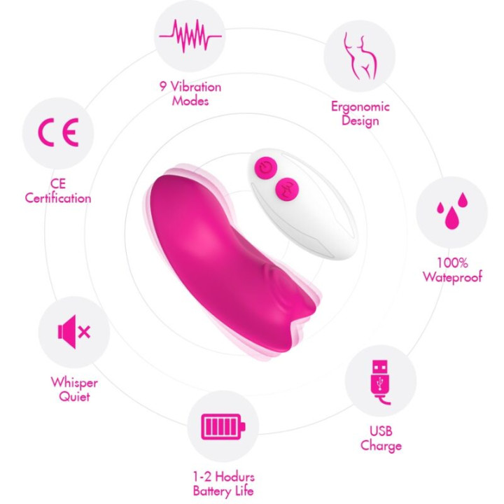 Armony - Mutandina Indossabile Con Vibratore Telecomando Viola
