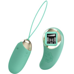 Pretty Love - Mina de Ovos Vibrantes de Controle Remoto Verde