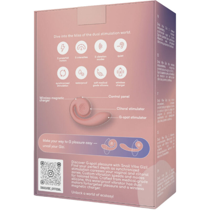 Snail Vibe - Gizi Dual Stimulator Rosa