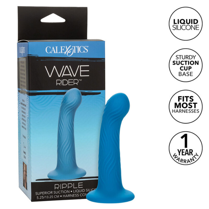Calexotics - Wave Rider Ripple Anal Plug Niebieski