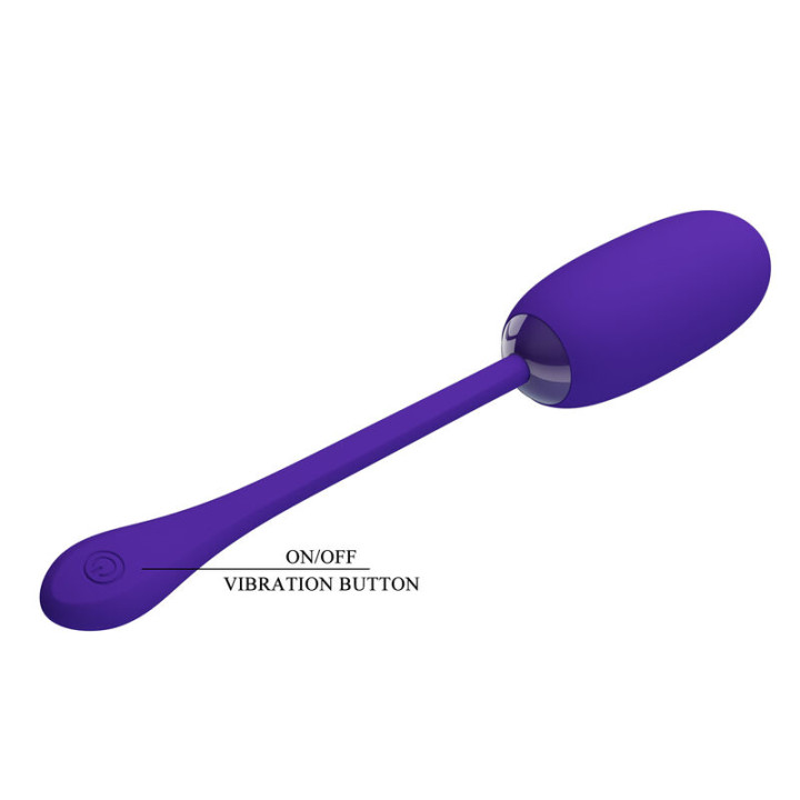 Pretty Love - Uovo Vibrante Julius Impermeabile-Ricaricabile Viola