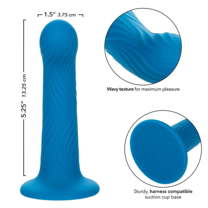 Calexotics - Wave Rider Ripple Anal Plug Niebieski