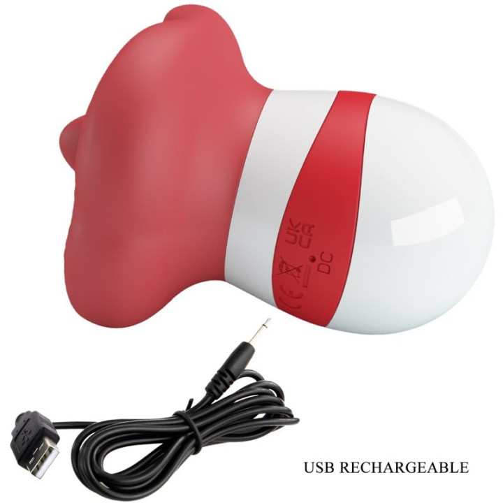 Pretty Love - Mina Stimolatore Della Lingua Rosso Chiaro