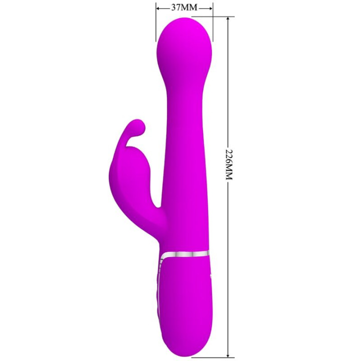 Pretty Love - Vibratore Dejon Rabbit 3 in 1 Viola Multifunzione