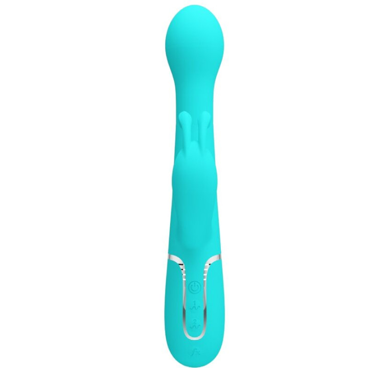 Pretty Love - Dejon Rabbit Wibrator 3 w 1 Wielofunkcyjny Aqua Green