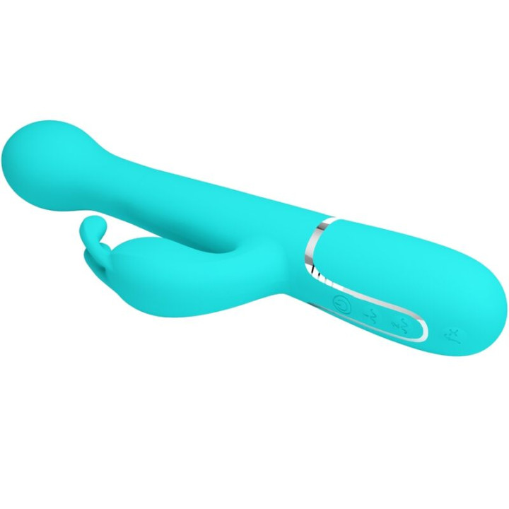 Pretty Love - Dejon Rabbit Wibrator 3 w 1 Wielofunkcyjny Aqua Green