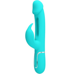 Pretty Love - Vibratore Dejon Rabbit 3 in 1 Multifunzione Verde Acqua