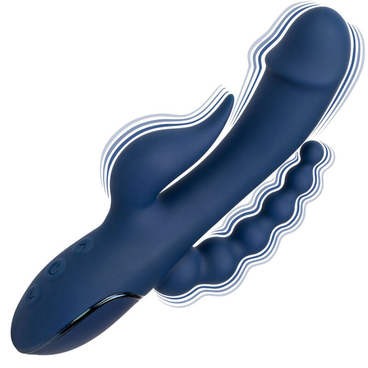 Calexotics - Vibrador Triple Orgasm Azul