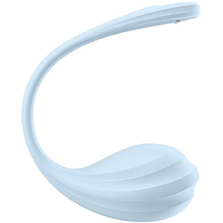 Satisfyer - Application Gratuite Stimulateur de Point g Pétale Lisse Bleu Ciel