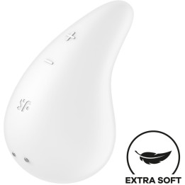 Satisfyer - Vibrador Dew Gota Lay-on Branco