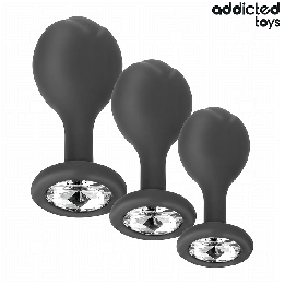 Addicted Toys - Conjunto de 3 Plug Anal Com Joia