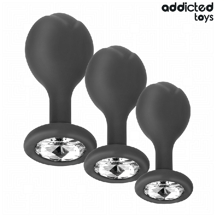 Addicted Toys - 3er-Set Analplug Mit Juwel