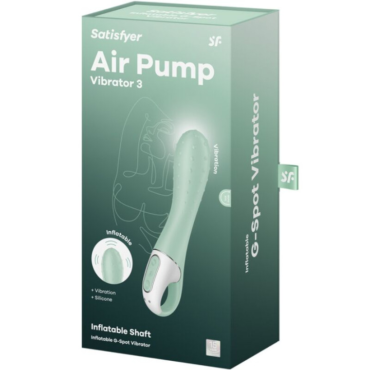 Satisfyer - Air Pump Vibrator 3 Point g Gonflable Neuf