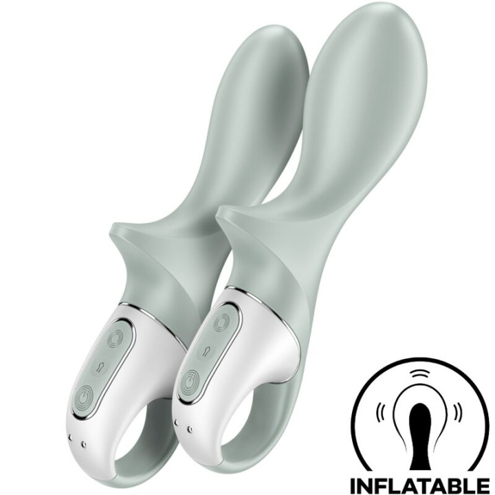 Satisfyer - Air Pump Booty 3 Vibrateur Anal Gonflable Gris Vert