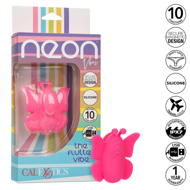 Calexotics - Neon Vibes Der Flutter Vibe Stimulator 10 Vibrationen Rosa