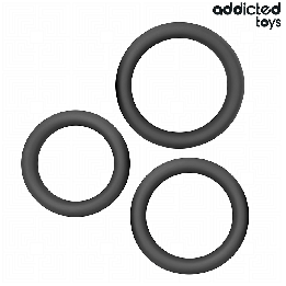 Addicted Toys - Conjunto de Anéis Planos de Silicone