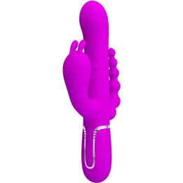 Pretty Love - Cammy Vibratore Triplo Multifunzione 4 in 1 Rosa