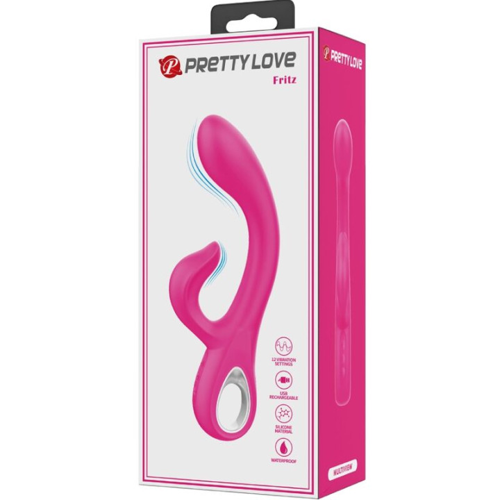 Pretty Love - Fritz Rabbit Vibrador 12 Vibrações Rosa