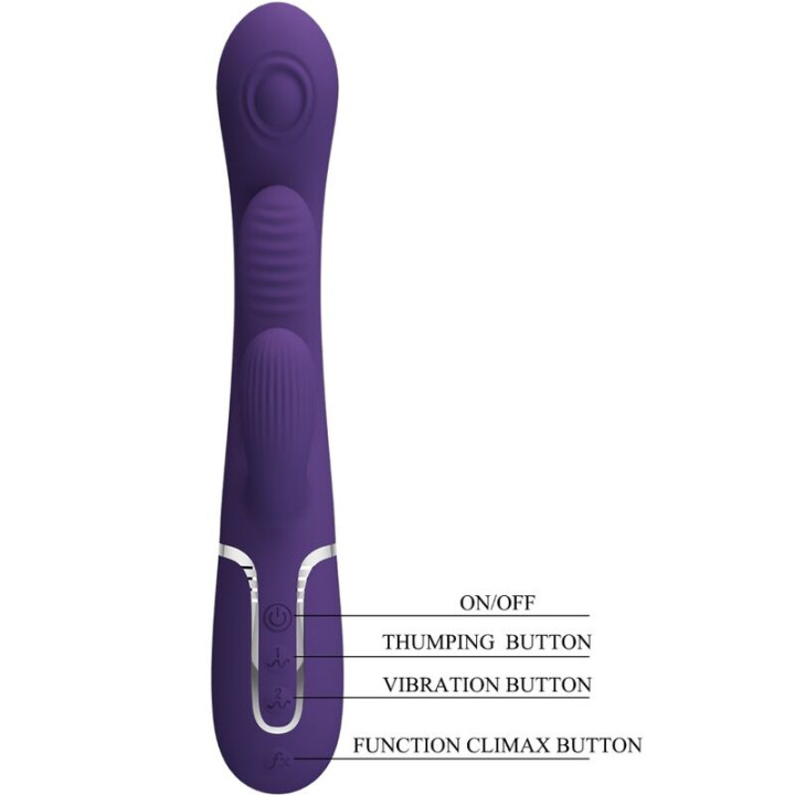 Pretty Love - Shania Triple Rabbit Vibrator Multifunktions-Lila
