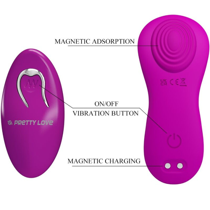 Pretty Love - Romario Lay-on Clitoris Stimulator Pilot Różowy