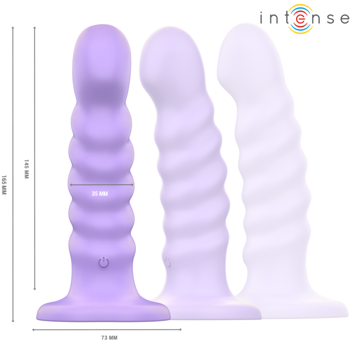 Intense - Brenda Vibrateur Taille m Design Spirale 10 Vibrations Violet Télécommande