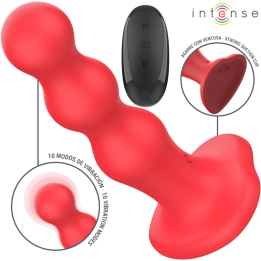 Intense - Cody Vibrateur Avec Ventouse Télécommande Rouge