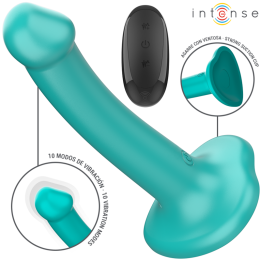 Intense - Katie Vibrateur Avec Ventouse 10 Vibrations Télécommande Bleue