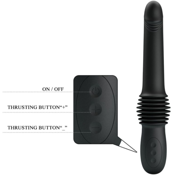 Pretty Love - Vibrador Pazuzu 3 Modos de Impulso Preto