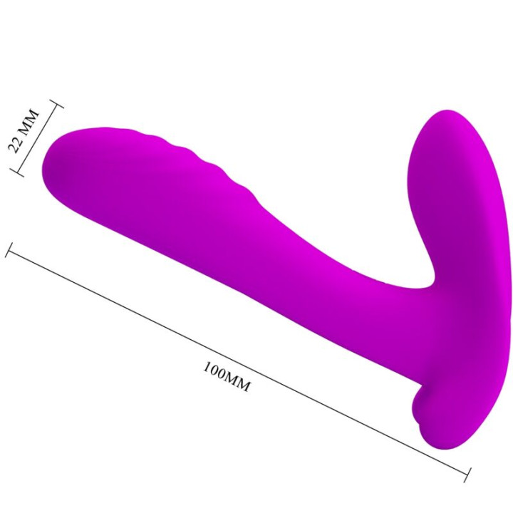 Pretty Love - Massager & Vibrator 12 Vibrations Remote Control Purple