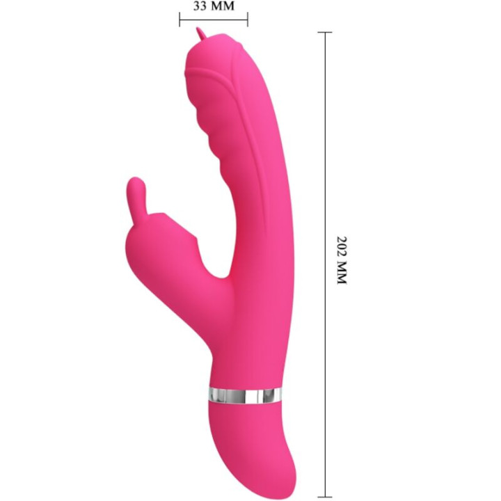 Pretty Love - Vibrateur Lapin Multifonction Phoenix Rose