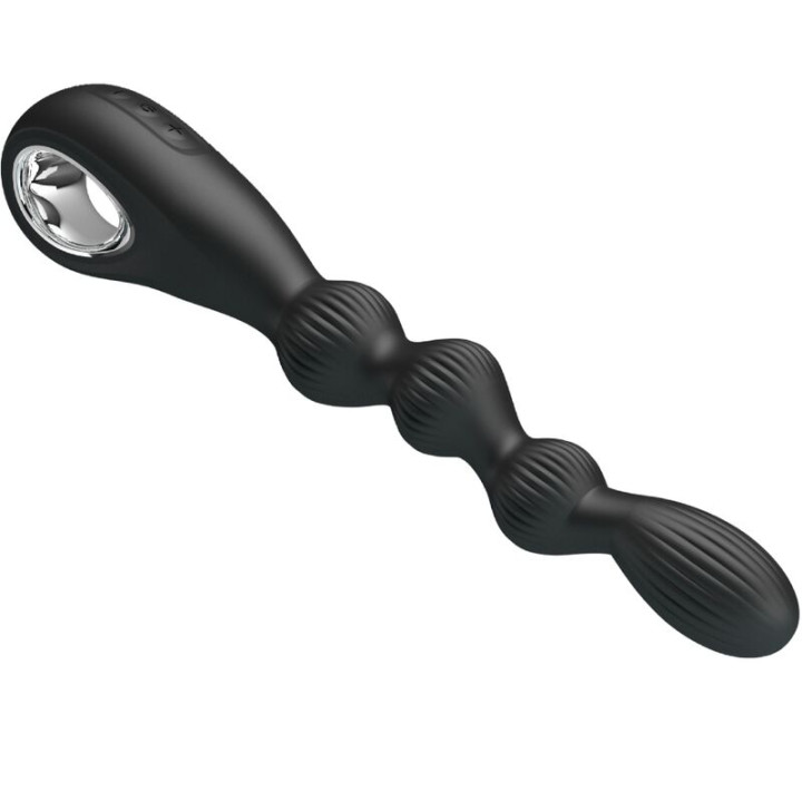 Pretty Love - Federer Vibrador Anal 12 Vibrações Preto
