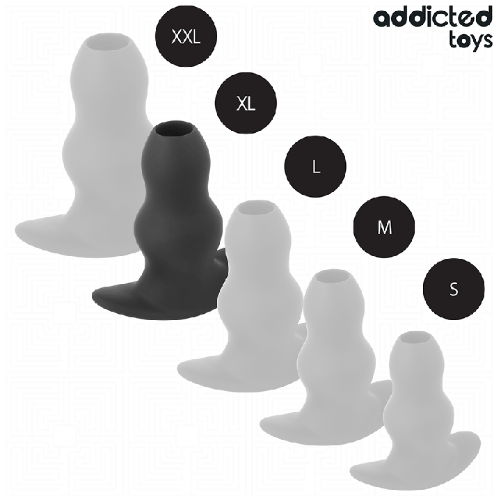 Addicted Toys - Plug Anal Hueco Silicona Talla xl 13,9 cm
