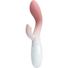 Pretty Love - Vibrador Brilhante do Ponto g + Estimulador de Clitóris 30 Vibrações Rosa