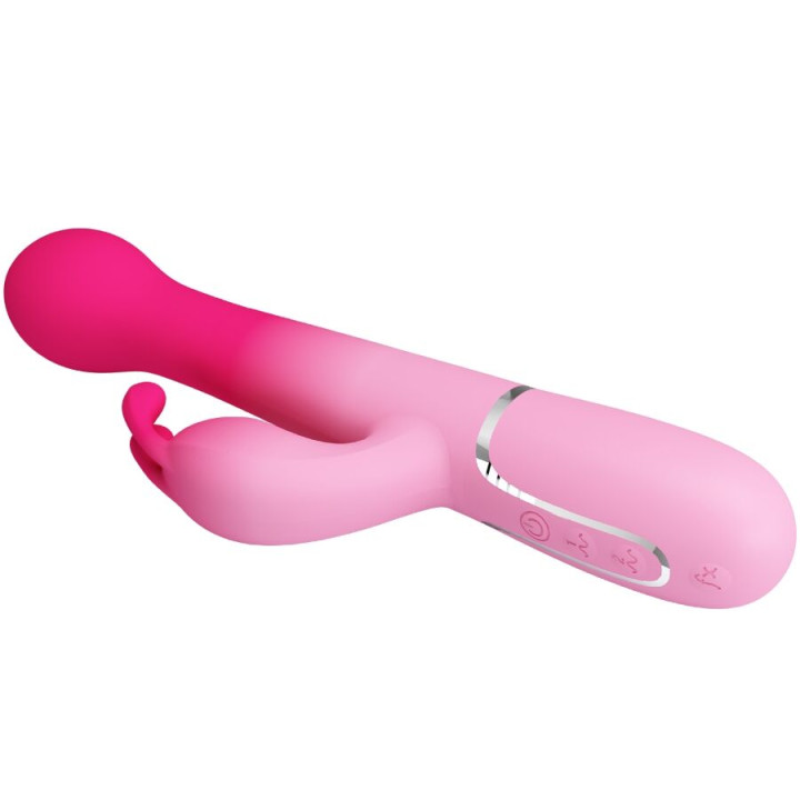 Pretty Love - Dejon 3 in 1 Multifunction Rabbit Vibrator Pink