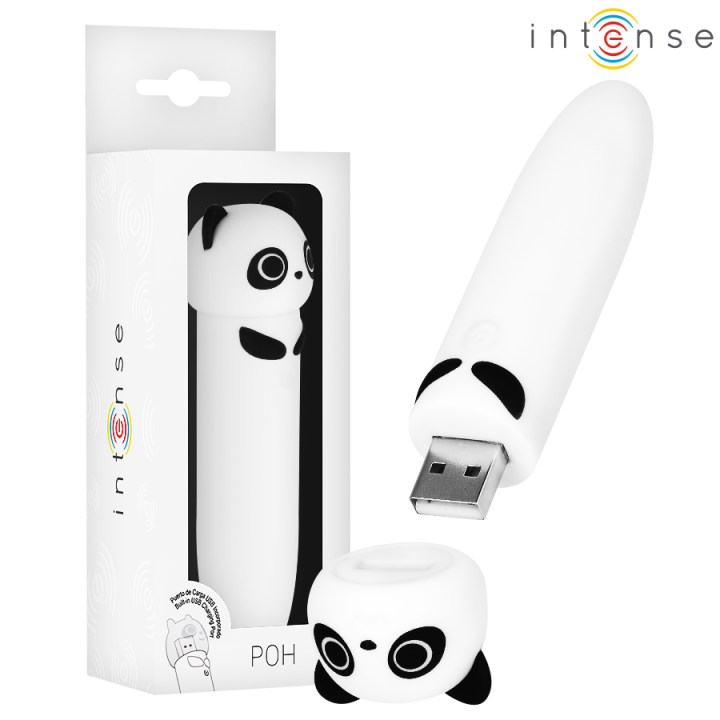 Intense - Poh Panda Vibrante Bullet Ricaricabile Usb 10 x 2,2 cm
