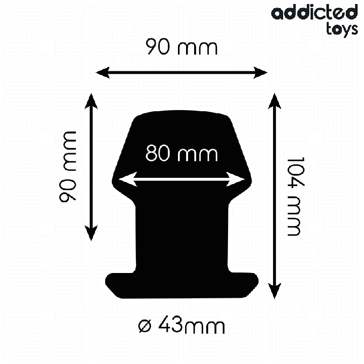 Addicted Toys - Plug Anal Extremo Oco Tamanho l 10,4 cm