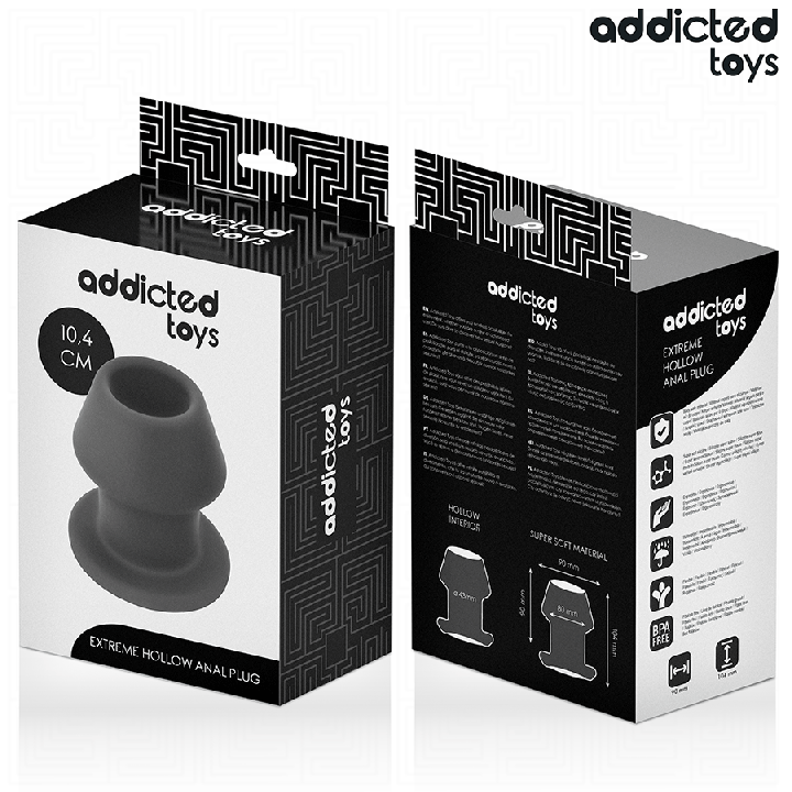 Addicted Toys - Extreme Hollow Anal Plug Taglia l 10,4 cm