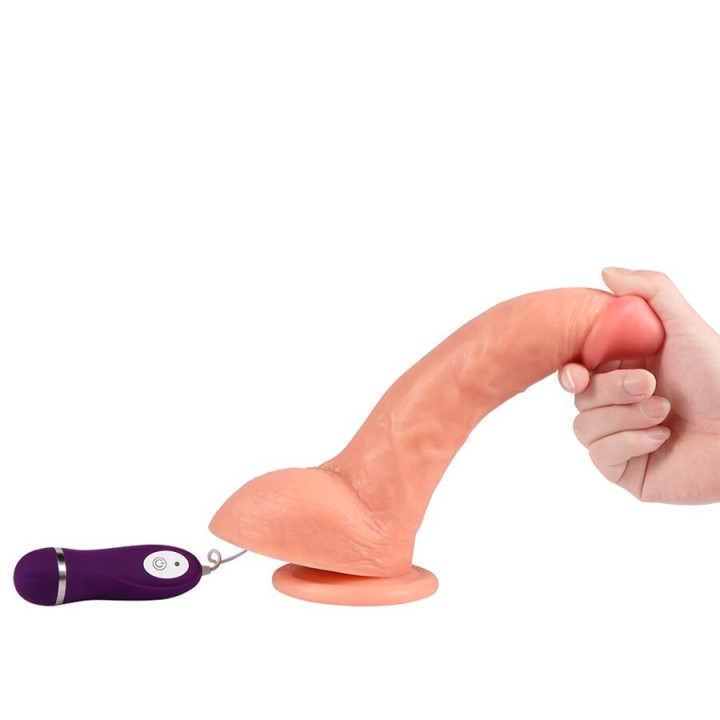Shequ - Beast Dildo Vibrant Avec Télécommande 24,5 cm