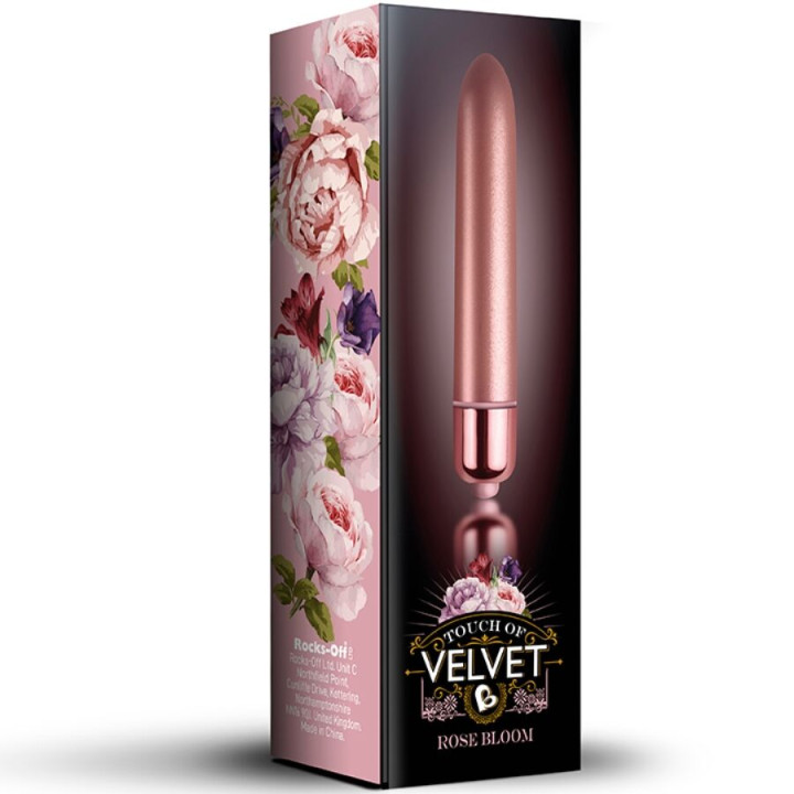Rocks-Off - Balle Vibrante Touch of Velvet Rose Bloom 10 Vitesses