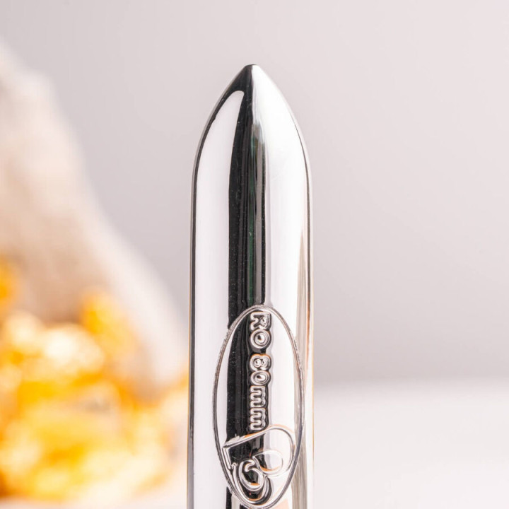 Rocks-Off - ro-80 Chrome Vibrating Bullet Silver