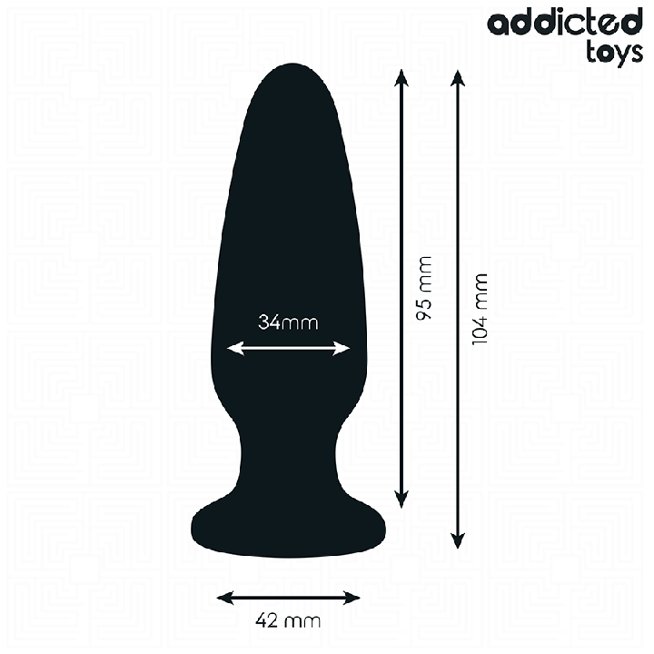 Addicted Toys - Plug Anal Avec Bijou Taille m 10,4 cm