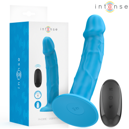 Intense - Phoebe Realistyczny Wibrator 10 Wibracji Niebieski Pilot