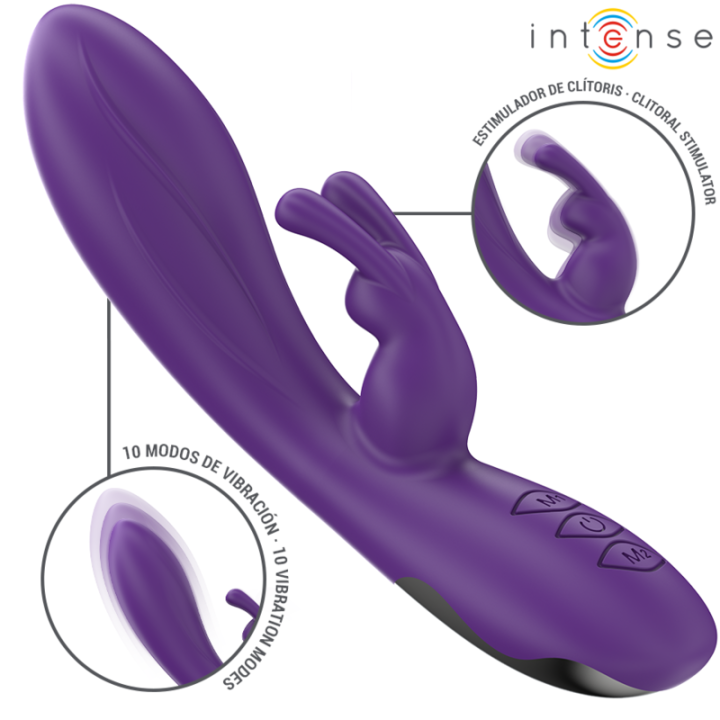 Intense - Randall Rabbit Vibrador 10 Vibrações Roxo