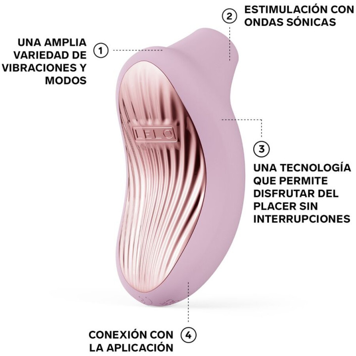 Lelo - Sona 3 Cruise Sonic Klitoralsager Zartrosa
