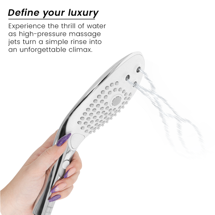 Womanizer - Soffione Doccia Stimolante Clitorideo Wave Cromato