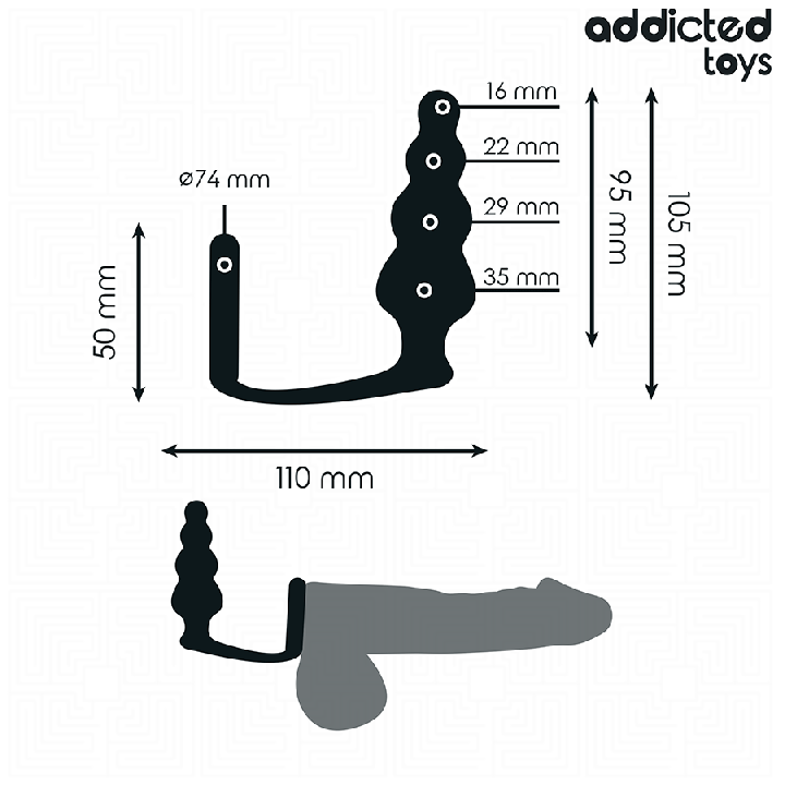 Addicted Toys - Plug Anale Con Anello Modello 5